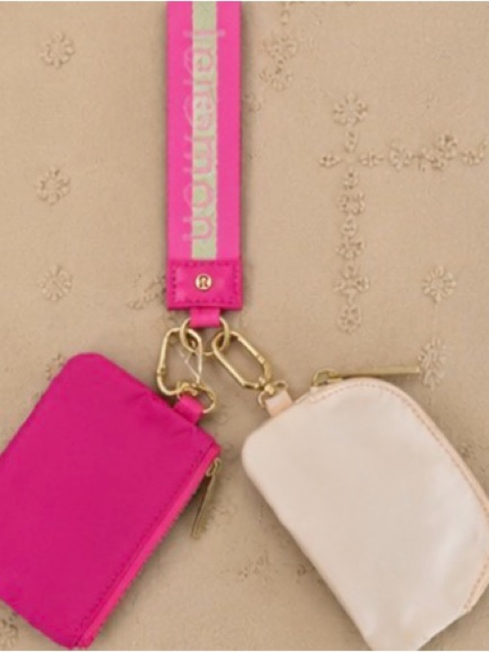 Lululemon Dual Pouch Wristlet – Hot Pink & Light Blush - Picture 3 of 3